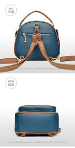 New Luxury Women's Designer PU Leather Zipper Closure Waterproof Casual Tote Messenger <b>Shoulder</b> <b>Bag</b> - Product Image 5