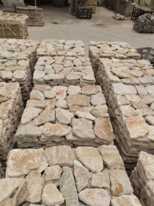 Modern tarzı sarı inci doğal taş kaplama dış Villa dekorasyon kaplama duvar yığını için bölünmüş bitirmek taş dilimleri - Product Image 6