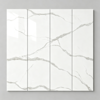 Carrelage mural en porcelaine brillant 800x2600x9mm, imitation brique, blanc ordinaire, grade C, pour décoration murale intérieure de salon