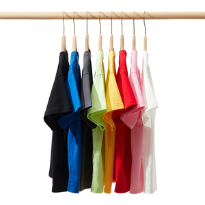 T-shirt a maniche corte all'ingrosso in cotone 100% per bambini estate Casual top per ragazzi e ragazze uniformi di classe magliette pubblicitarie - Product Image 1