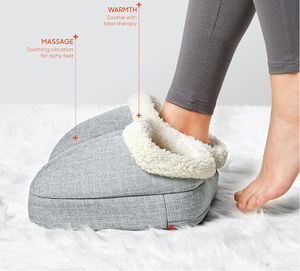 Riscaldamento e vibrazione del piede massaggiatore scarpe funzione elettronica manuale per gambe scarpe riscaldate - Product Image 3