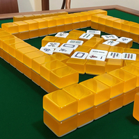 Juego de Mahjong Americano de Acrílico de Lujo Moderno, 144/166 Fichas, Profesional, Color Naranja Jelly, Bajo Pedido Mínimo