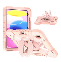 Étui pour tablette éducative pour enfants en or rose pour iPad 10e génération, protection intégrale pour iPad 11e génération A16 (2025)