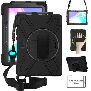Support de poche rotatif à 360 degrés étui pour tablette en silicone à trois épreuves pour <span class=keywords><strong>Samsung</strong></span> T540 <span class=keywords><strong>Tab</strong></span> Active <span class=keywords><strong>4</strong></span> étui - Product Image 1