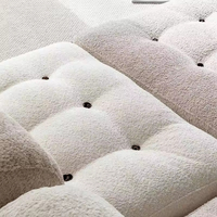 Canapé-lit pliant en velours blanc sans accoudoirs, fauteuil de détente inclinable, canapé moderne pour salon, canapé modulaire