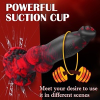 Monstre Dragon de Feu Alien Dildo Télécommandé Vibrateur Télescopique Électrique Silicone Liquide Masturbateur Féminin