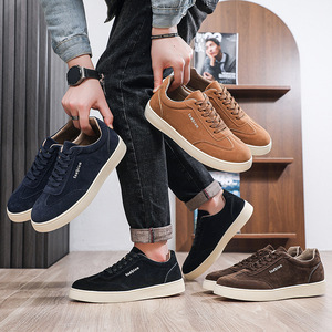Chaussures décontractées pour hommes 39-45, respirantes, en cuir PU, légères, baskets en caoutchouc, nouvelles chaussures confortables pour hommes - Product Image 1