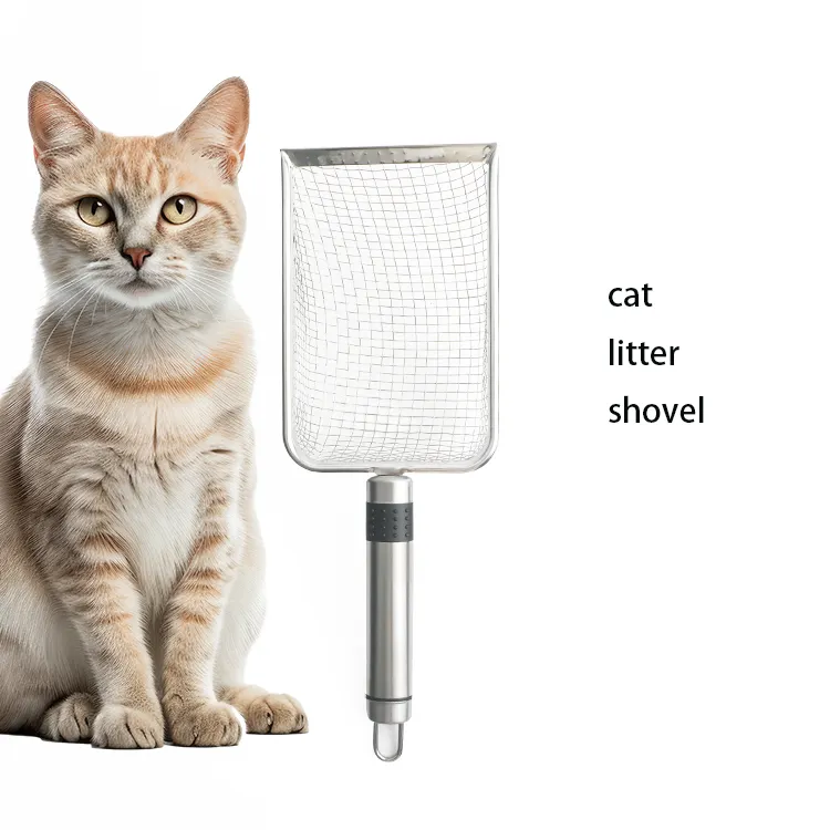 Low Price Hollow Stainless Steel Shovel Cat Litter Cleaning Tools Cat Litter Scoop