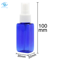 IBELONG 30ml Ambre Bleu Clair Rose Rectangulaire Carré Cosmétique Brume Vaporisateur Bouteilles De Parfum