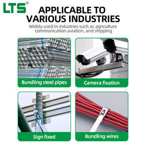 عبوة مصنع 100 قطعة كابل قفل كروي من الفولاذ المقاوم للصدأ 4.6*100 رباط سحاب معدني من مادة 304 لربط الكابلات، أحزمة ربط الكابلات من الفولاذ المقاوم للصدأ - Product Image 2