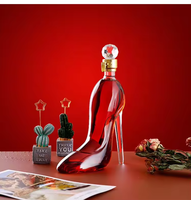 Décanteur de vin de bouteille en verre de forme à talons hauts Offre Spéciale transparent de luxe de bonne qualité