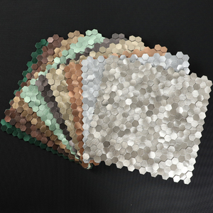 Tốt nhất người bán tự dính 3D mini hình lục giác nhôm kim loại Gạch Mosaic cho nhà bếp TV nền - Product Image 5