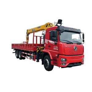 รถบรรทุกติดเครนตู้บรรทุกพิเศษ Dongfeng 6x4 พร้อมเครนยก Xugong 12 ตัน สำหรับขนส่งวัสดุก่อสร้าง - Product Image 1