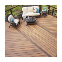 Planches de terrasse en composite WPC de FoShan, gris foncé, imperméables, pour l'extérieur, dalles de terrasse en WPC, résistantes aux moustiques et aux termites