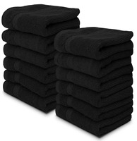 Soft and Luxurious Woven 100% Cotton Bleach Safe/Safe Salon Towels 16 by 27 Inch