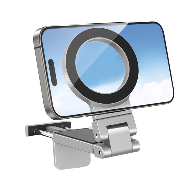 Strong Magnetic Phone Holder, Adjustable Foldable Desktop Stand, 360 Degree Rotation