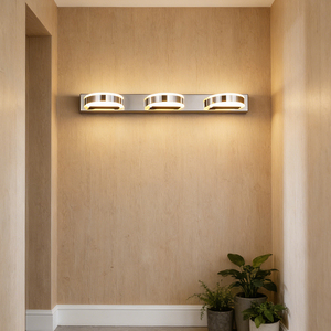 Modern Simple Luxury LED Wall Lamp Waterproof LED Wall <b>Sconce</b> Indoor Bathroom Mirror <b>Light</b> for Hotel Living Room Bedroom Bedside - Product Image 2