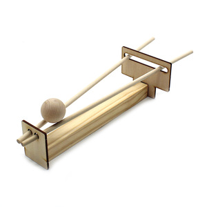 Kit d'expérimentation scientifique en bois à double piste inclinée pour enfants, jouet éducatif de physique, assemblage manuel, outil d'apprentissage STEM, 7-9 ans - Product Image 1