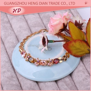 ขายส่งกำไลข้อมือเด็ก HengDian Dubai 2016 รุ่นทันสมัย ชุบทอง 18K ประดับเพชรซิร์คอน - Product Image 3