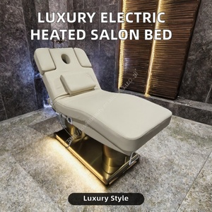 Kisen Beauty <b>Table</b> <b>Lash</b> <b>Bed</b> Electric 4 Motors Salon Stretcher Medical Treatment Massage Chair Option Heating Function - Product Image 2