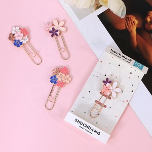 Kim Loại Cherry Kẹp Giấy Kích Thước Lớn Dễ Thương Bookmark Đầy Màu Sắc Văn Phòng Nguồn Cung Cấp Hiện Nay Kẹp Bàn Phụ Kiện Văn Phòng Phẩm Cho Các Trường Học - Product Image 3
