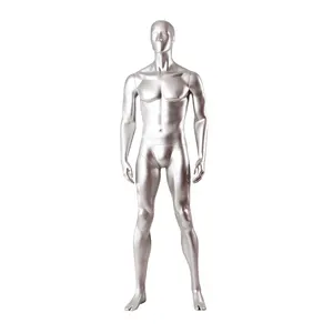 Factory direct sales FRP chrome plated male mannequins HD full body sports mannequins Men's muscle model