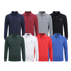 Camicie <span class=keywords><strong>Polo</strong></span> a Maniche Lunghe Casual Ricamate in <span class=keywords><strong>Cotone</strong></span> per <span class=keywords><strong>Uomo</strong></span> Ralf Laurenes De Hombre Pour Hommes En Coton Vendita all'Ingrosso - Product Image 1