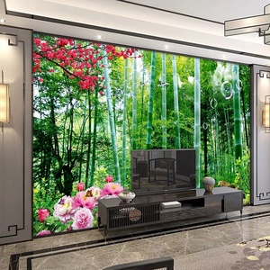 Carta da Parati 3D di Alta Qualità su Misura, Paesaggi Naturali, Murales di Foreste di Bambù per Design del Soggiorno - Product Image 2