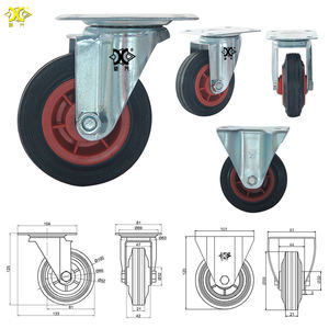 Hot Sale Custom ized 2/<span class=keywords><strong>5</strong></span>/6/8 Zoll aufblasbare Gummi Hochleistungs-Lenkräder für Hotel gepäckwagen OEM - Product Image 6