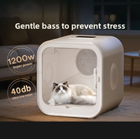Séchoir pour animaux de compagnie 72L, grande capacité, faible bruit, boîte de séchage pour chats et chiens avec protection contre la surchauffe, pour la maison, la salle de bain, le salon