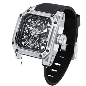 Reloj Mecánico para Hombre DF NORTH EDGE SPACE X, Reloj de Pulsera Automático de Acero Inoxidable con Esqueleto, Resistente al Agua 100M - Product Image 5