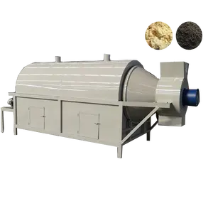 Lowest cost clay soil rotary drying drum dryer almond nut dryer roaster small drying machine for powder and granules