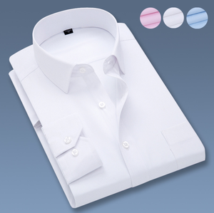 Kemeja kantor lengan panjang katun pria, baju seragam keamanan, baju kantor lengan panjang, kemeja katun pria grosir - Product Image 2