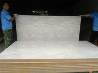 Panneaux de meubles en MDF acrylique brillant couleur marbre 18mm/12mm E0, résistants à l'humidité et au formaldéhyde, de première qualité, certifiés ISO9001