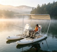 Nouveau design 2026 : Catamaran gonflable en matériau Drop Stitch avec cadre modulaire amovible en alliage d'aluminium