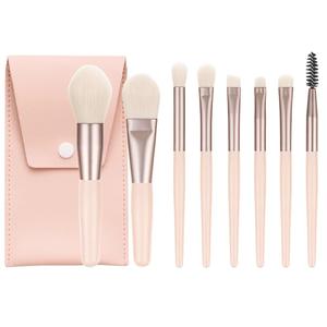 Ensemble de pinceaux de maquillage multicolores professionnels avec sac poils souples pour le visage et les lèvres outil de <span class=keywords><strong>poudre</strong></span> de fard à paupières plat - Product Image 3