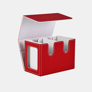 <span class=keywords><strong>กล่อง</strong></span>ใส่การ์ดเกมแบบเปิดสองด้าน ดีไซน์สร้างสรรค์ อุปกรณ์เสริมสำหรับเกมกระดาน <span class=keywords><strong>กล่อง</strong></span>เก็บ<span class=keywords><strong>การ์ด</strong></span>สะสม หนัง PU แม่เหล็ก - Product Image 1