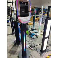 IPad Photo Booth Stand Selfie Video Modo Accesorios gratuitos Smartphones/Cámara/SLR Construcción de metal Control remoto Fiesta/Boda