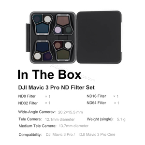 Bộ Lọc DJI Mavic <span class=keywords><strong>3</strong></span> Pro ND (ND8/16/32/64) cho djis Mavic <span class=keywords><strong>3</strong></span>/Mavic <span class=keywords><strong>3</strong></span> Cine phụ tùng quay video chuyên nghiệp gốc - Product Image 2