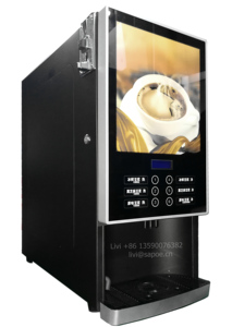 Machine à café automatique Sapoe pour station-service, mini distributeur de café Nescafé commercial, 8 sélections de boissons chaudes - Product Image 2