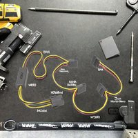 Adaptador Angitu de 15 Pines para Portátil con Cable de Alimentación GPU de 6 Pines/8 Pines a SATA 12V a 5V PCIE 1x2x3x4xSata, Aislamiento de PVC para Computadora