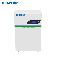 Vente directe usine HOMTOP HTHES-WM2-500 Batterie murale grande capacité longue durée à grille divisée 51.2V 100A LiFePO4 5kWh pour l'énergie domestique CAN