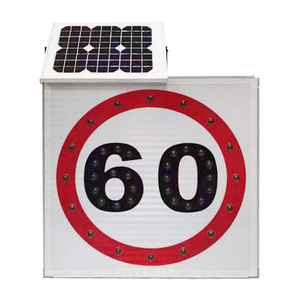 Señalización Vial Solar Chuang An Yue, Señal de Tráfico Reflectante con Límite de Velocidad de 60 Km/H para Zonas de Prohibido Estacionar - Product Image 4