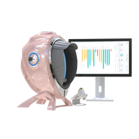 Analyseur de peau facial 10 spectres avec IA, technologie de lumière UV, détection de pores haute précision, stockage cloud, écran tactile UE/IT