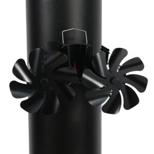 磁性双<span class=keywords><strong>2</strong></span>电机8叶片壁炉风扇木质炉灶风扇 - Product Image 5
