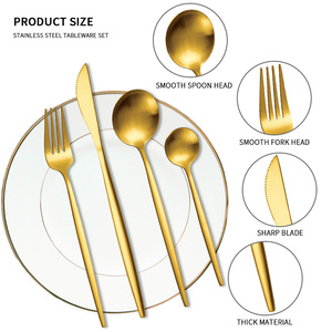 GEMEI Restaurant-Grade, Home Budget Vaisselle Portugaise 410 Set <span class=keywords><strong>de</strong></span> <span class=keywords><strong>Couverts</strong></span> <span class=keywords><strong>de</strong></span> Luxe - Product Image 2