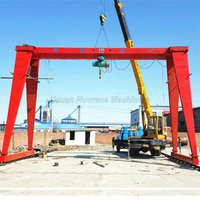 Entrepôt extérieur d'équipement de construction utilisant la grue électrique 1t ~ 32t grue à portique mobile de type européen