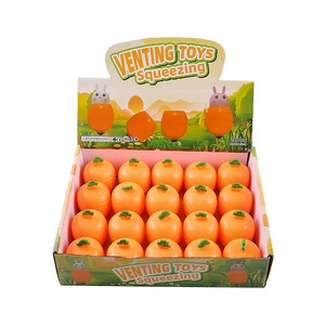Juguetes Antiestrés de Conejo y Zanahoria de Pascua BoTu, Pelota de Conejo para Apretar para Niños, Juguete para Aliviar el Estrés, para Rellenar Cestas de Pascua, Decoración de Pascua - Product Image 1