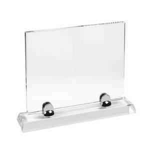 Piastra di Vetro 260x220 mm con Base per Trofei, Medaglie e Targhe - Product Image 1