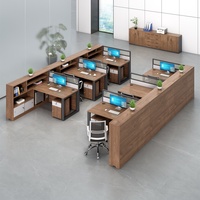 Ensemble de mobilier commercial moderne pour salle de réunion de direction, design en panneaux de bois, table extensible pour le personnel, chaise de bureau confortable